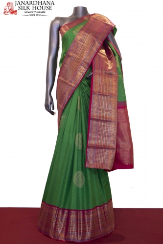 Green Kanjivaram Wedding Silk Saree
